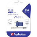 Verbatim Store n Go 64GB Kahepoolne Mälupulk USB 3.0 / USB-C