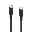 Belkin punutud USB-C/USB-C kaabel 100W 3m must CAB014bt3MBK
