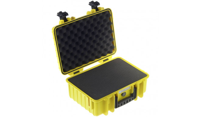 B&W Outdoor Case Type 4000 yellow incl. foam inlay