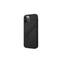 Guess Saffiano Vintage Script Case for iPhone 12 Pro Max 6.7" - Black