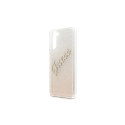 Guess GUHCS21MPCUGLSGO S21+ G996 złoty/gold hardcase Glitter Gradient Script