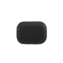 BMW BMAPSSLBK AirPods Pro cover czarny/black Geniune Leather Silver Logo