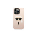 Karl Lagerfeld KLHCP14XSLKHLP iPhone 14 Pro Max 6.7 "hardcase pink / pink Silicone Karl`s Head