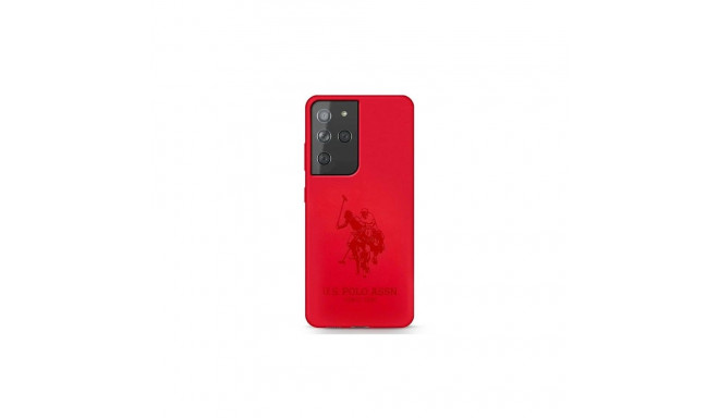 US Polo USHCS21LSLHRTRE S21 Ultra G998 czerwony/red Silicone On Tone