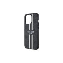 Guess GUHMP13XP4RPSK iPhone 13 Pro Max 6.7" black/black hardcase 4G Printed Stripes MagSafe