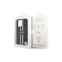 Guess GUHMP13LP4RPSK iPhone 13 Pro / 13 6.1" black/black hardcase 4G Printed Stripes MagSafe