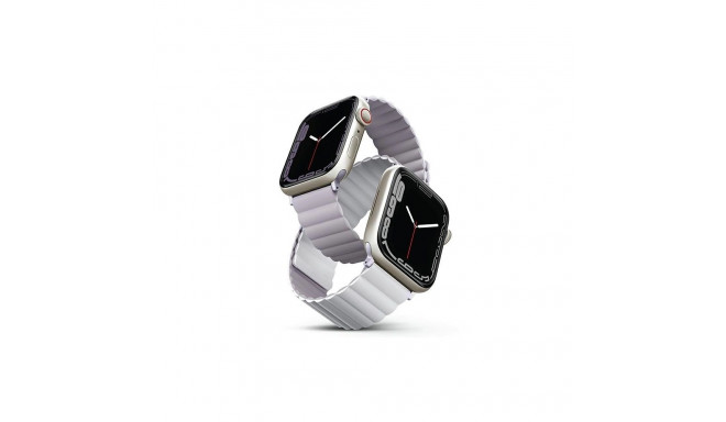 Uniq Revix strap for Apple Watch 1/2/3/4/5/6/7/8/SE/SE2 38/40/41mm - lilac and white