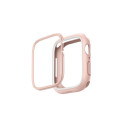 Uniq Moduo case for Apple Watch 4/5/6/7/8/SE/SE2 44/45mm - pink and white
