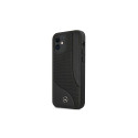Mercedes MEHCP12SCDOBK iPhone 12 mini 5,4" czarny/black hardcase Leather Perforated Area