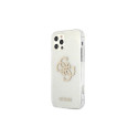 Guess GUHCP12LPCUGL4GTR iPhone 12 Pro Max 6.7" transparent hard case Glitter 4G Big Logo