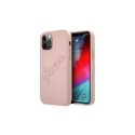 Guess GUHCP12LRSAVSRG iPhone 12 Pro Max 6.7" pink/pink hardcase Saffiano Vintage Script
