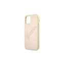 Guess GUHCP12LRSAVSLG iPhone 12 Pro Max 6.7" gold/gold hardcase Saffiano Vintage Script