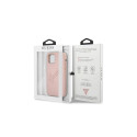 Guess GUHCP12LRSAVSRG iPhone 12 Pro Max 6.7" pink/pink hardcase Saffiano Vintage Script