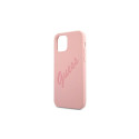 Guess GUHCP12SLSVSPI iPhone 12 mini 5.4" pink/pink hardcase Script Vintage