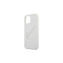Guess GUHCP12SLSVSCR iPhone 12 mini 5.4" cream/cream hardcase Script Vintage
