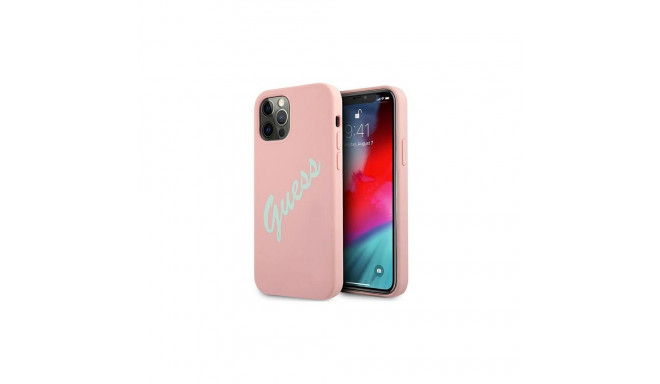 Guess GUHCP12LLSVSPG iPhone 12 Pro Max 6.7" rose green/green pink hardcase Silicone Vintage