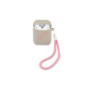 Guess GUACA2LSVSGP AirPods cover gray pink/grey pink Silicone Vintage