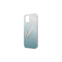 Guess GUHCP12SPCUGLSBL iPhone 12 mini 5.4" blue/blue hardcase Glitter Gradient Script