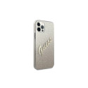 Guess GUHCP12LPCUGLSGO iPhone 12 Pro Max 6.7" gold/gold hardcase Glitter Gradient Script