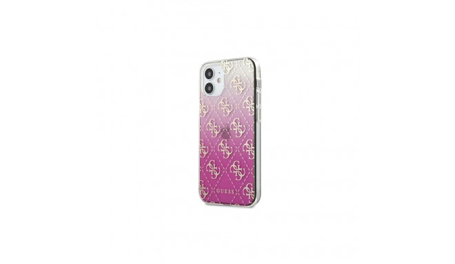 Guess GUHCP12SPCU4GGPI iPhone 12 mini 5.4" pink/pink hardcase 4G Gradient
