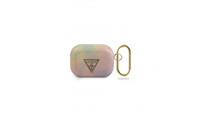 Guess GUACAPTPUMCGG01 AirPods Pro cover pink/pink Tie & Dye Collection