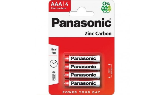 Panasonic R03-4BB (AAA) Blister Pack 4pcs