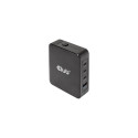 CLUB 3D rahvusvaheline reisilaadija 140W GaN tehnoloogia nelja pordiga USB Type-A1x ja -C 3x PPS + P