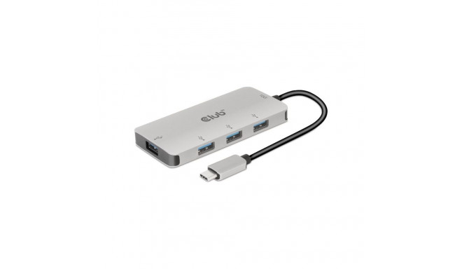 Club 3D USB Gen2 Type-C 10Gbps 4xUSB Type-A alumiiniumkorpusega jaotur