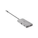 Club 3D USB Gen1 Type-C 9-ühes jaotur HDMI VGA 2x USB Gen1 Type-A RJ45 SD/Micro SD kaardipesade ja U