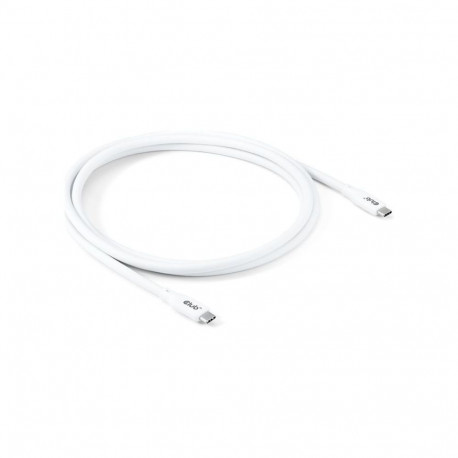 CLUB 3D USB4 Type-C kaabel 20 Gbps/4K60Hz/PD 240W 48V/5A valge 2m