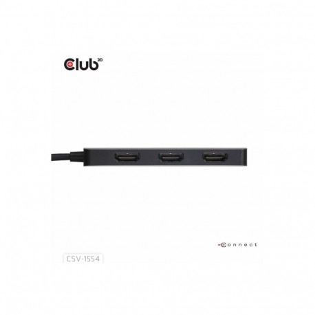 CLUB 3D USB Type-C to Triple HDMI MST Hub 4K60Hz
