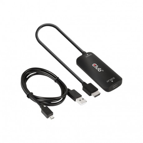 CLUB 3D HDMI+ Micro USB to USB Type-C 4K120Hz or 8K30Hz M/F Active Adapter