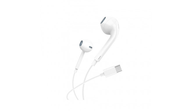 Kõrvaklapid, juhtmega Foneng T15, USB-C, 1,2m valge