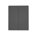 Smart WiFi wall switch SONOFF M5-2C-80 (2-channel, for frame, graphite) Smart WiFi wall switch SONOFF M5-2C-80 (2-channel, for frame, graphite)