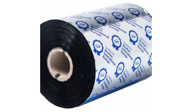 BROTHER BWP-1D600-110 BLACK RIBBON, PREMIUM WAX, 110MM X 600M (SOLD IN 6-PACK)