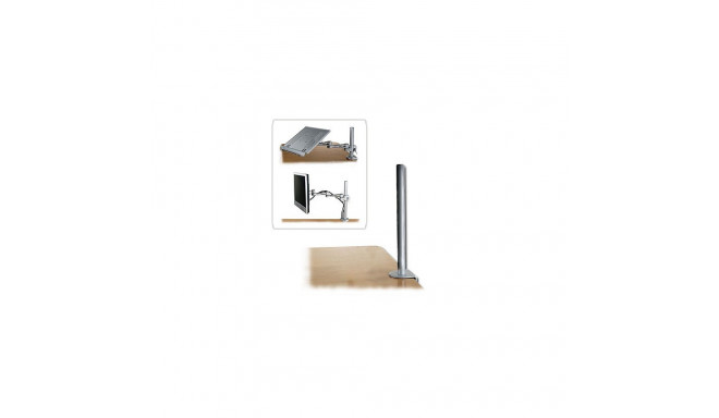 Monitori hoidiku lauakinnitus, 450mm pikk (laua servale), hõbe