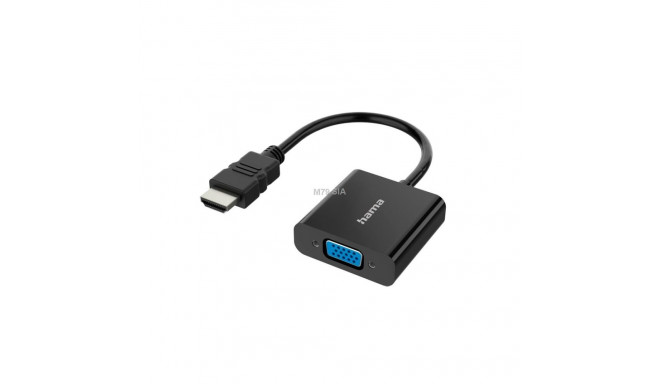 Hama videoadapter HDMI-pistik - VGA-pesa audiopesa must - adapter