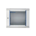 Extralink Rackmount cabinet 9U 600x600 Gray wall mounted