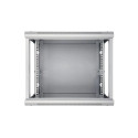 Extralink Rackmount cabinet 9U 600x600 Gray wall mounted