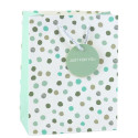 Torba Prezentowa Z Kropkami Napis Just For You 23 x 18 x 10,5 cm