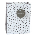 Torba Prezentowa Z Kropkami Napis Just For You 23 x 18 x 10,5 cm
