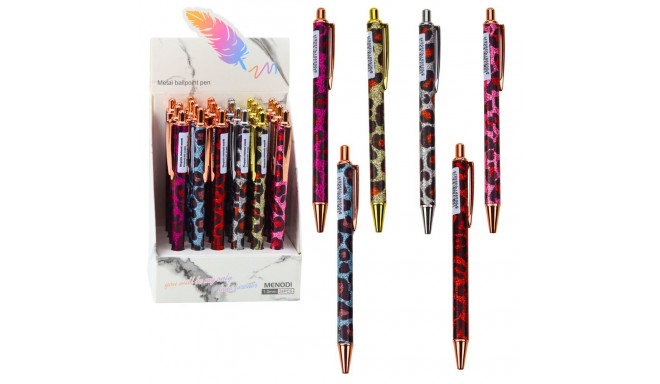 metallist automaatne pastapliiats panterimustriga sinine tint 1.0mm