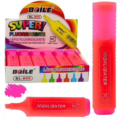 neoonroosa intensiivne kooli- ja kontorimarker