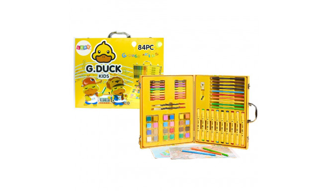 Zestaw Artystyczny W Walizce Kaczka Żółta 84 El