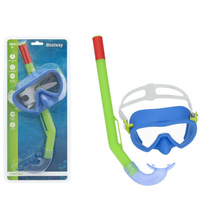 Bestway sukeldumismask snorkeldamistoruga 24036, roheline-sinine