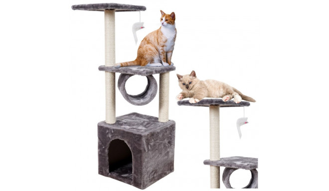 drapak kassile majakese, tunneli ja platvormidega 31x31x78 cm