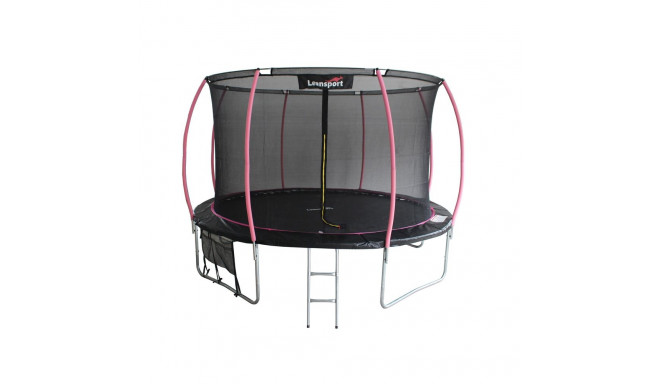 Trampolina LEAN Sport Max 12ft Czarno-Różowa