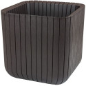 Doniczka Keter Cube Wood Planter M brązowa