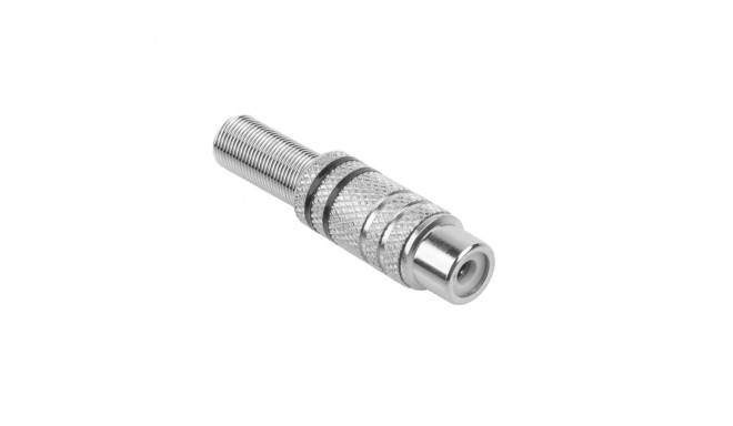 RCA pesa nikeldatud 2 triipu kaablile must (50 tk.)