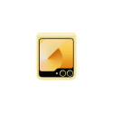 Samsung Flap ECO-Leather Case EF-VF741PYE Flip6 (Yellow) EF-VF741PYEGWW